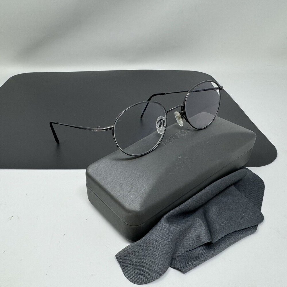 Flexon 623 Eyeglasses Unisex Charcoal Round 48mm 100% Authentic Excellent Condit